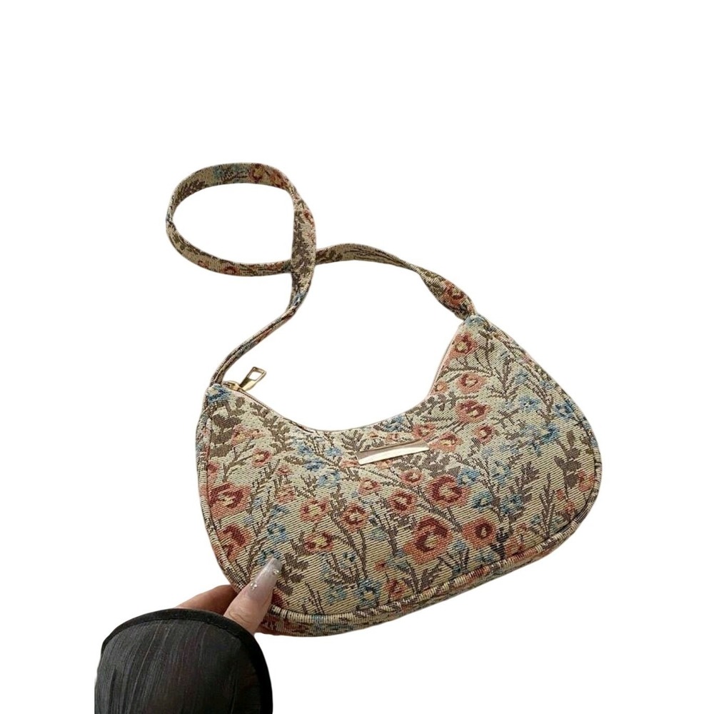 Floral Tapestry Shoulder Bag Vintage‎ Inspired Hobo Purse